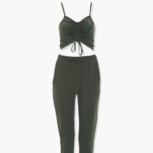 Cropped cami & jogger pant set